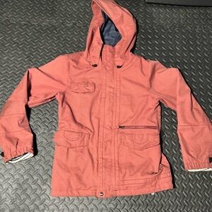 Kids' Coral Hooded Raincoat